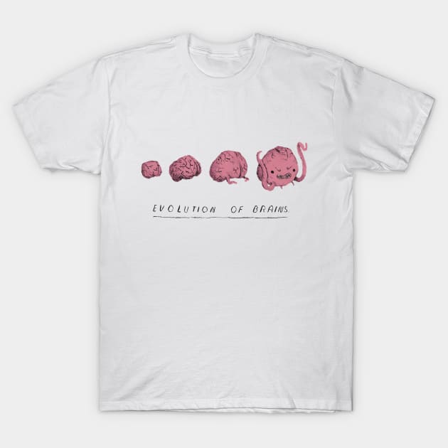 evolution of brains T-Shirt by Louisros